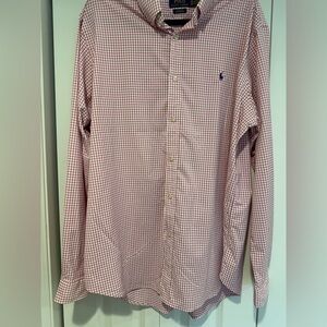 Ralph Lauren Red and White Checkered Casual Shirt